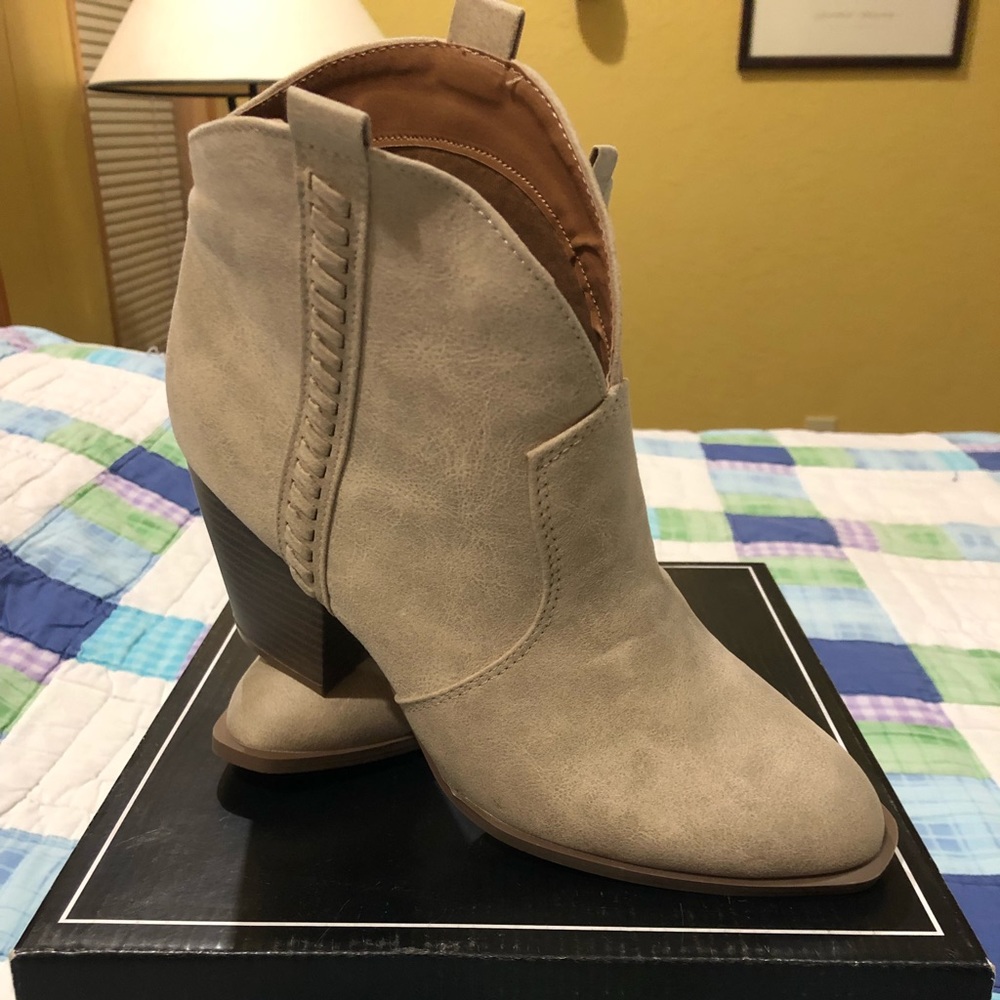 Stone colored booties